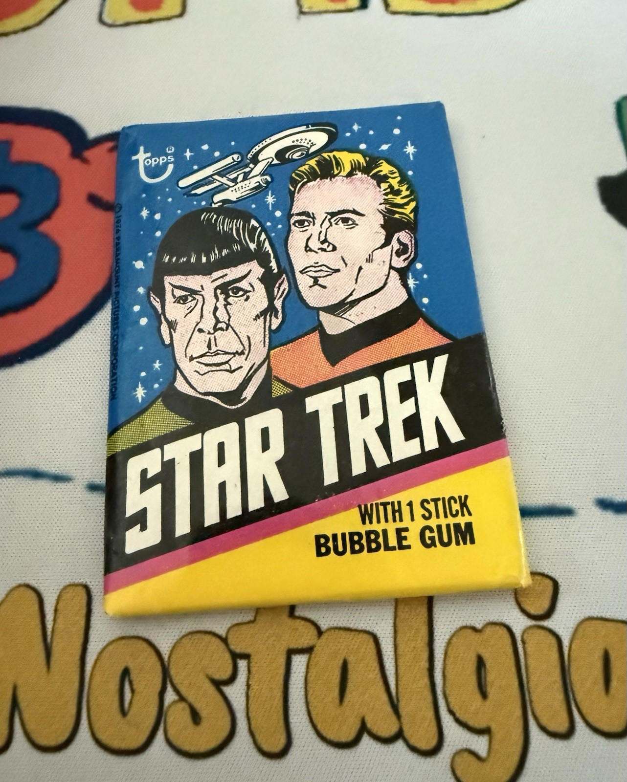 1976 STAR TREK UNOPENED CARD WAX PACK TOPPS Sealed Great Shape 