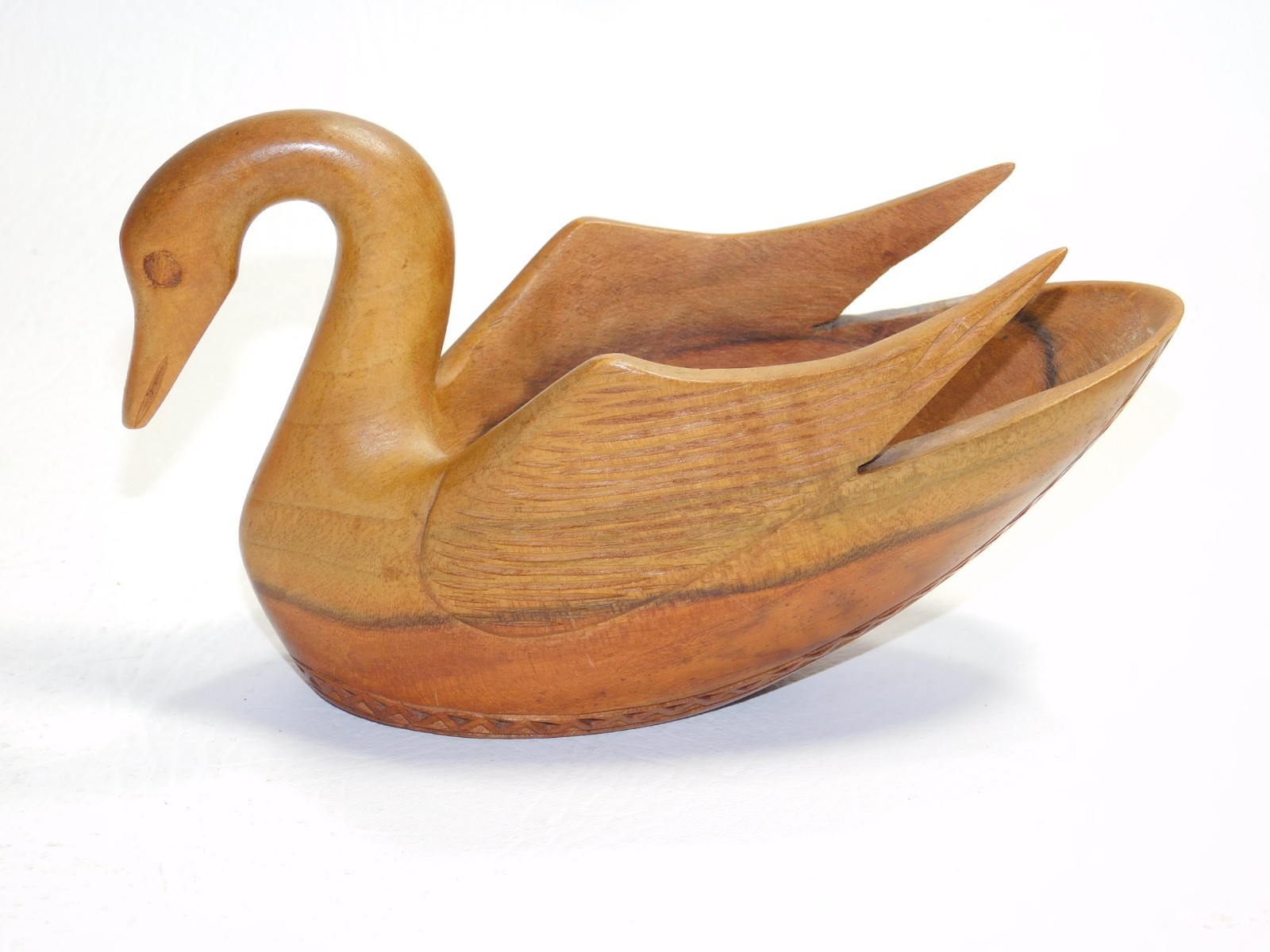 Yugoslavia Hand Carved Wooded Swan