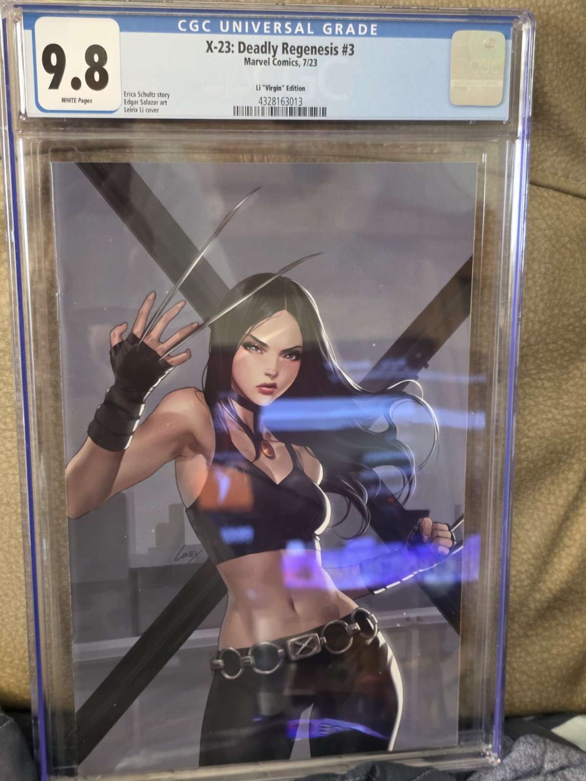 X-23: Deadly Regenesis #3  CGC 9.8 Leirix Li Virgin Cover