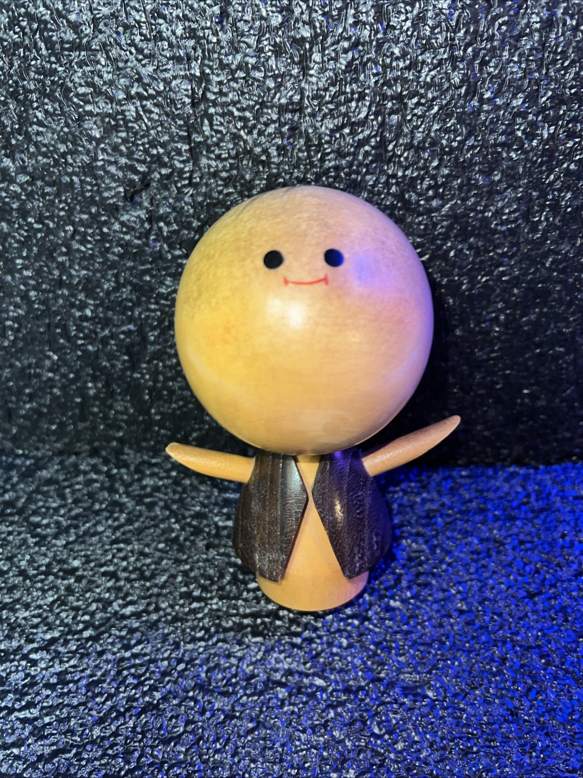 Authentic Vintage Japanese KOKESHI DOLL Maker Mark Stamped Shusuke Rare Collect