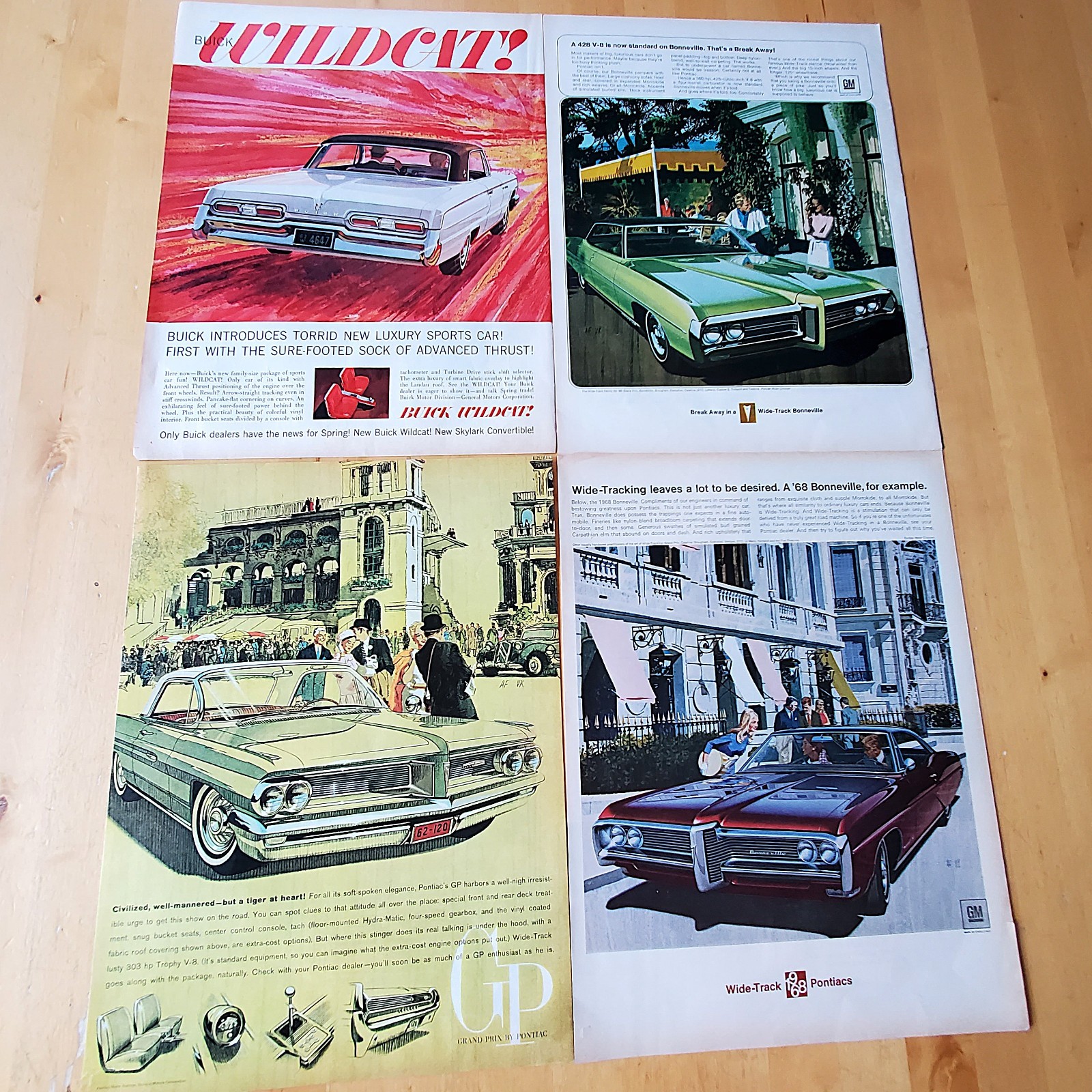 Vintage Ads PONTIAC BUICK LIFE Magazine 1962 1967 1969