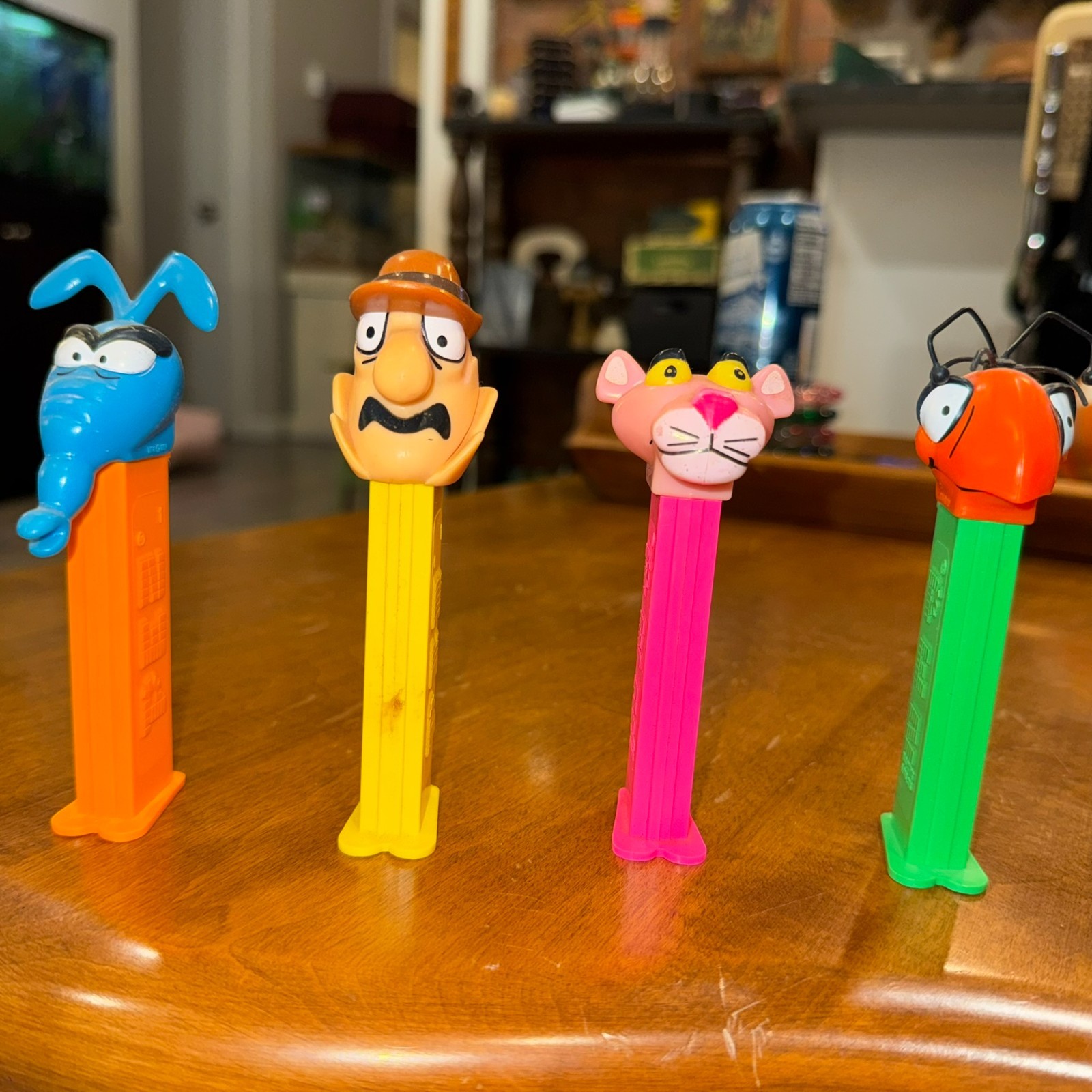 Vintage 1990s Pink Panther PEZ Dispenser Set of 4 Inspector Ant Aardvark