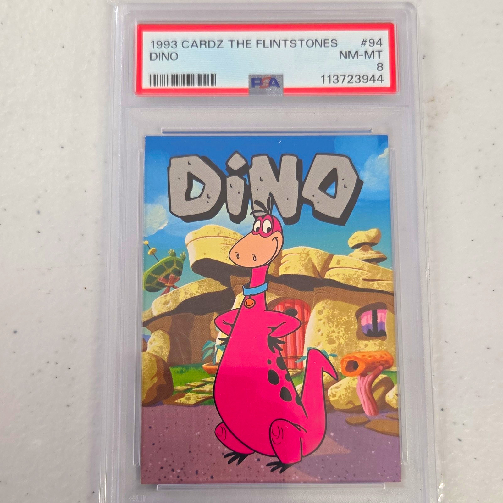 Cardz 1993 The Flintstones Dino #94 PSA 8 Graded Non-Sport Trading Card