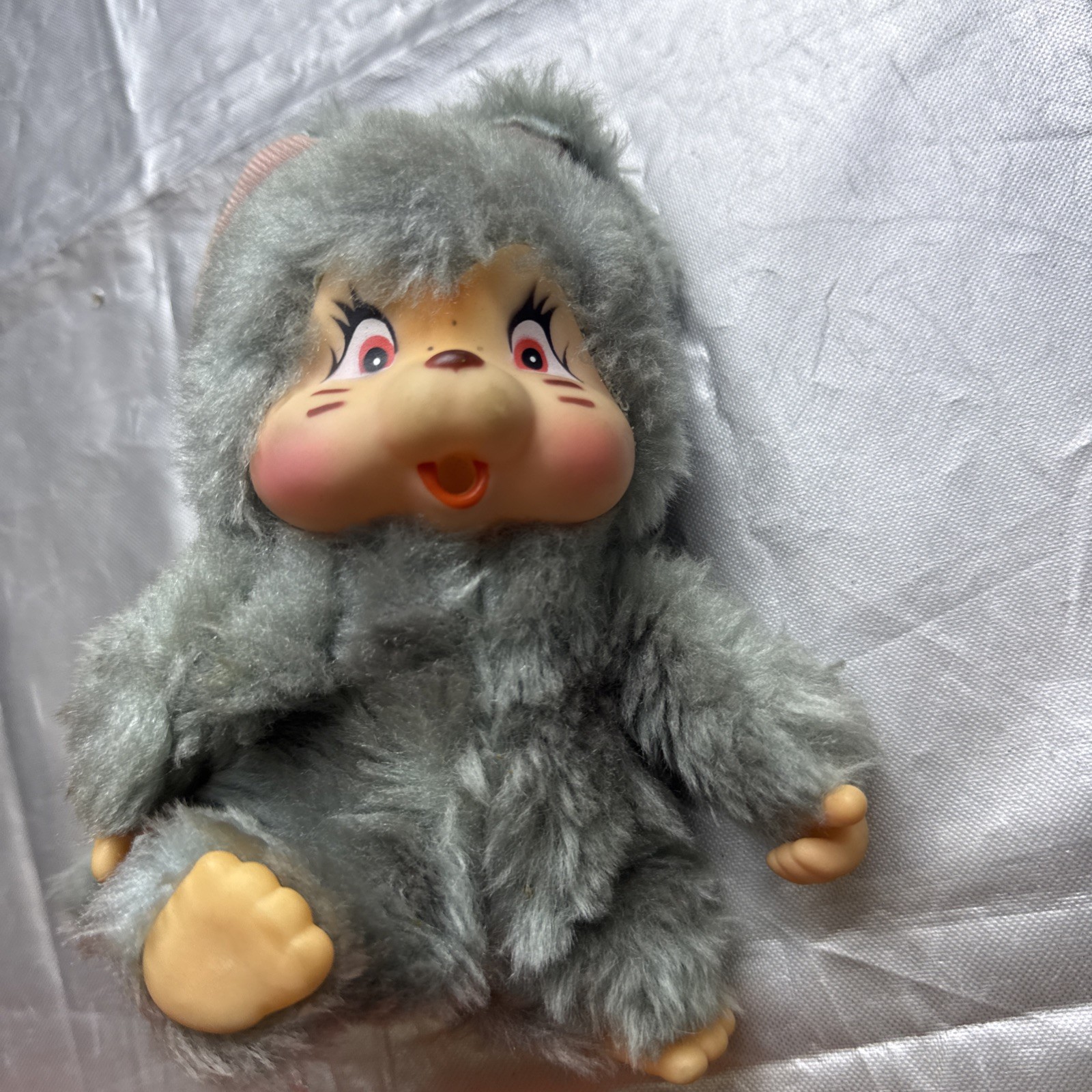 Monchhichi Vintage S size Washino Nyamy cat plush doll Super Rare from Jap Monchhichi Vintage S size Washino Nyamy cat plush doll Super Rare from Jap
