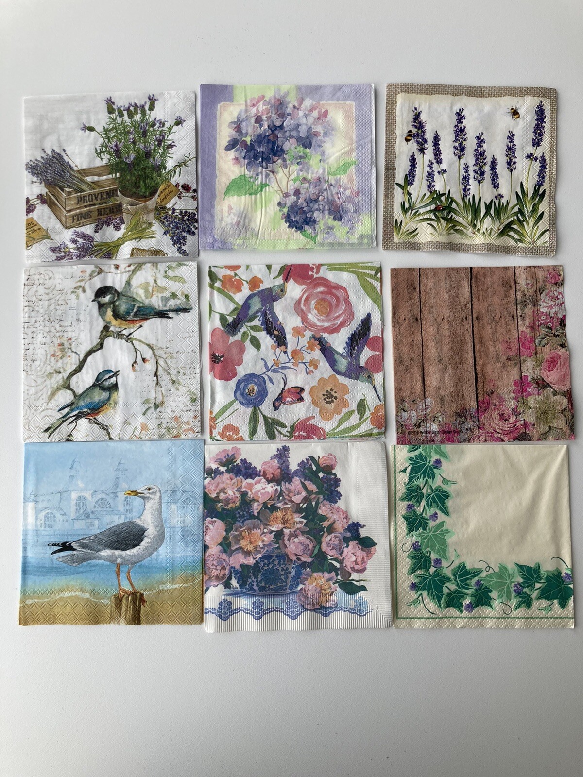 24 Different Vintage Inspired Paper Napkins