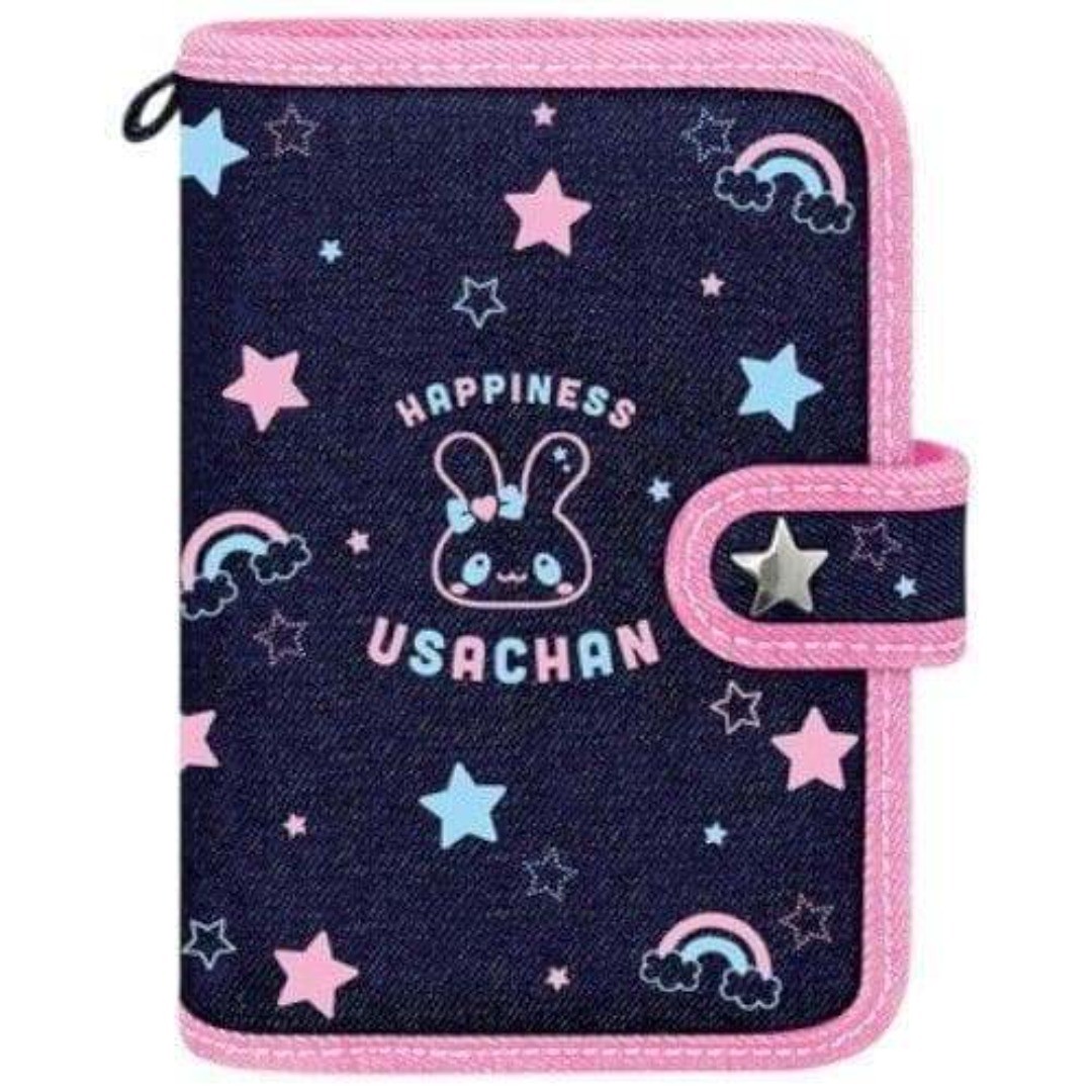 Kamio Japan Sticker Book Denim Sticker Binder Happiness Usachan Heisei Girl