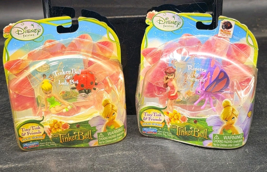 Disney Tiny Tink & Friends lot 2 Tinkerbell / Rosetta Figures Sealed
