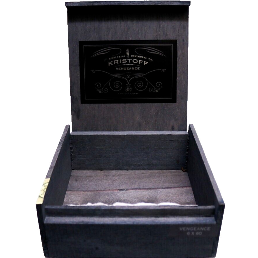 Kristoff Vengeance Empty Wood Cigar Box 8.5\ Kristoff Vengeance Empty Wood Cigar Box 8.5\