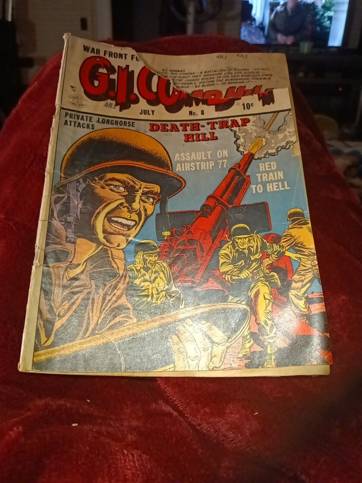 G.I. Combat #8 Quality Comics 1953 Death-Trap Hill Golden Age War Battle Army