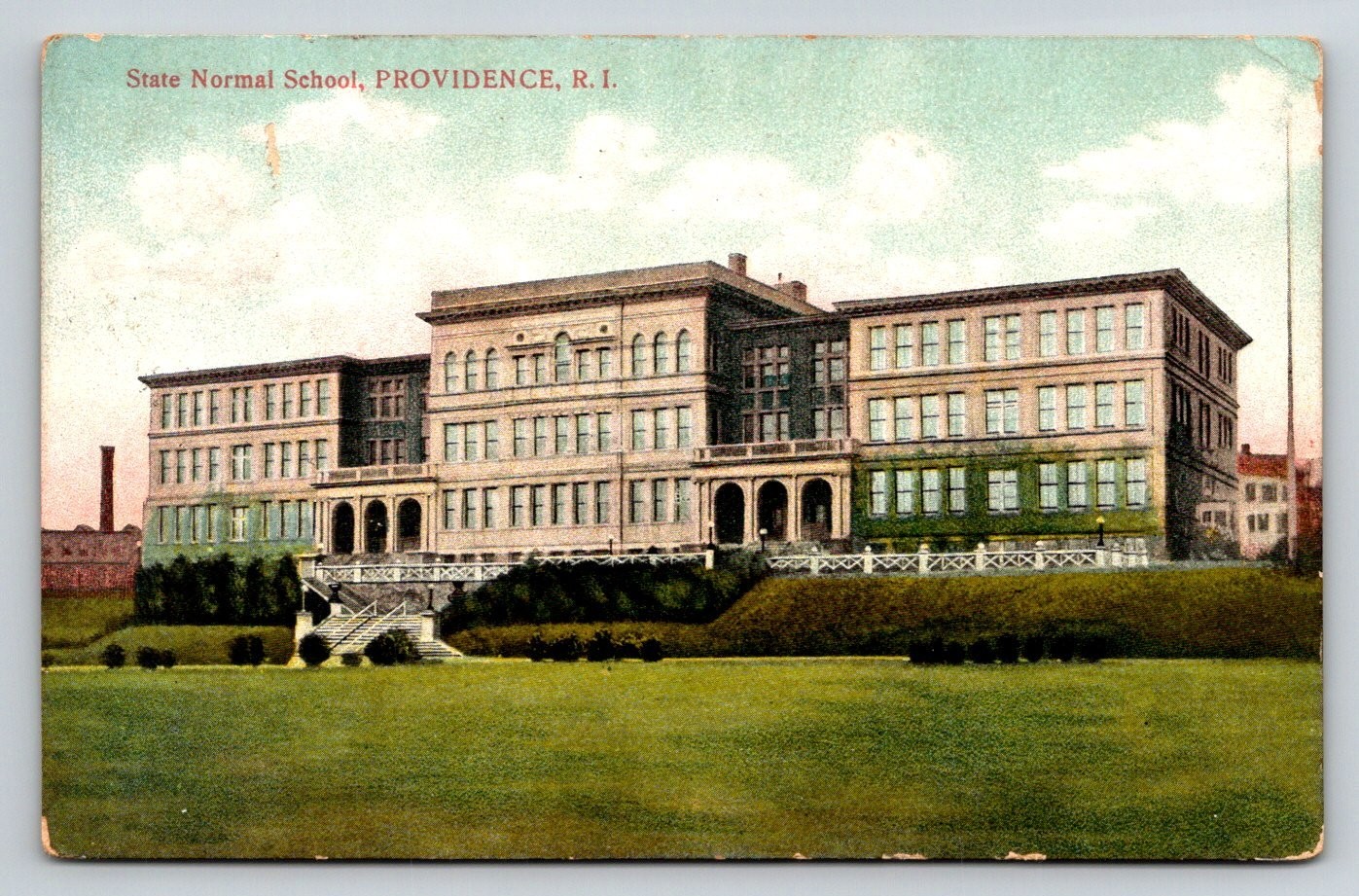 1908 State Normal School Providence RI Reichner Bros. Posted Postcard 1908 State Normal School Providence RI Reichner Bros. Posted Postcard