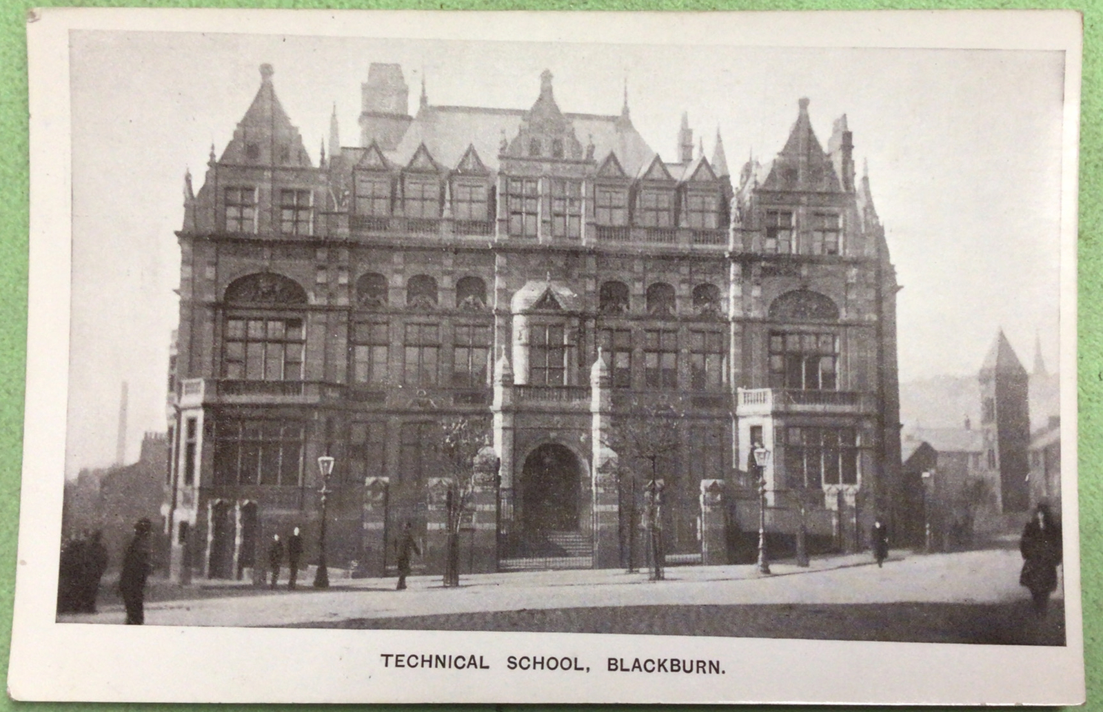 Blackburn England Technical School Real Photo Postcard