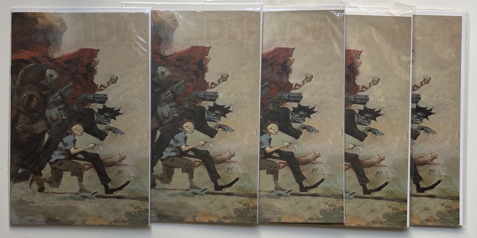 IDW 10 Year Anniversary 1 Ashley Wood Virgin Variant Zombies vs Robots 5x Lot