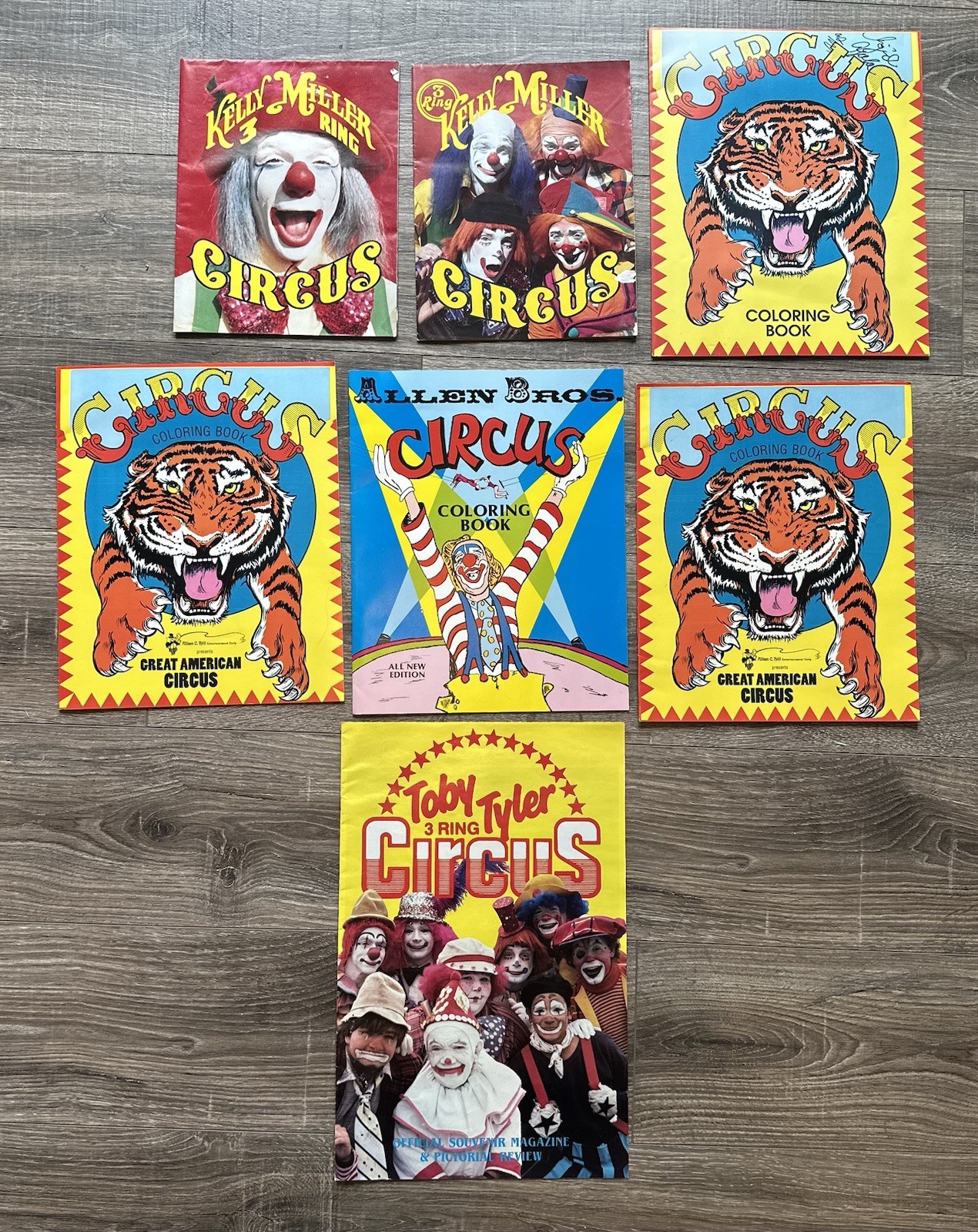 Vintage Circus Two Sided Advertising Posters Ephemera Coloring books & Booklet