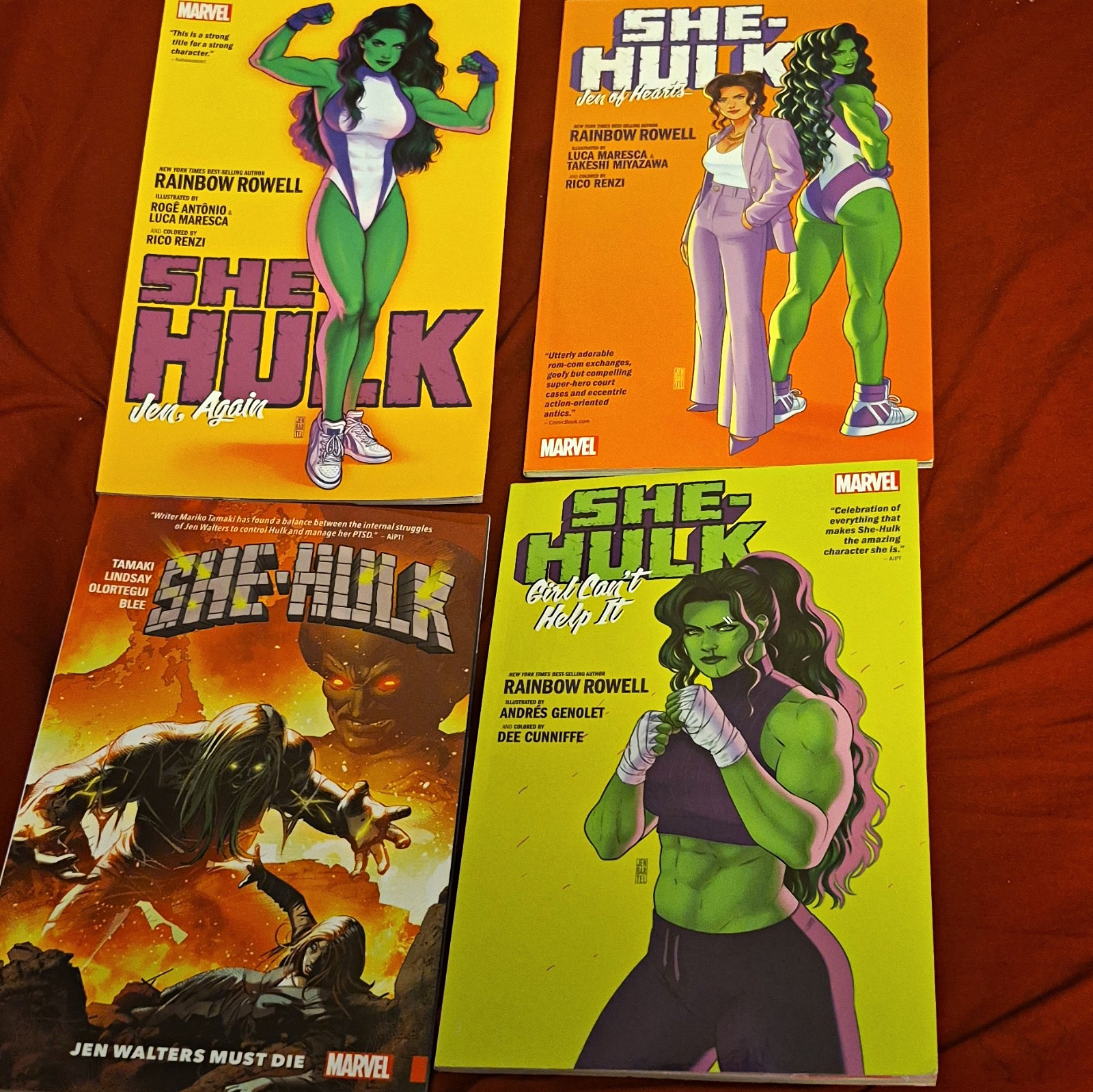 Lot Of 4 SHE-HULK TPB By Rainbow Rowell And Mariko Tamaki