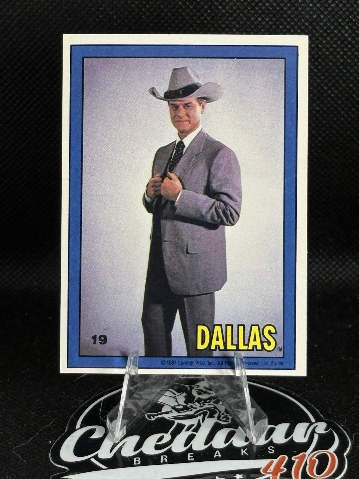 1981 Donruss Dallas #19 J.R. Ewing portrait