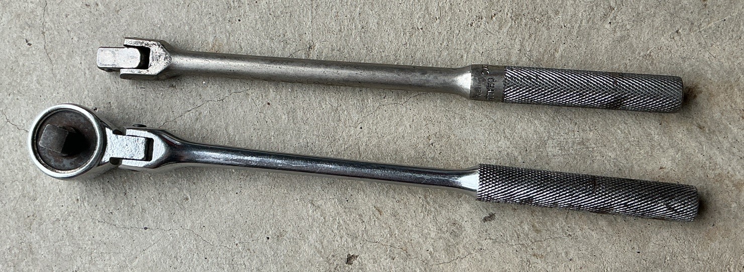 Challenger Proto 1262 & 1270 USA Vintage 3/8” Flex Head Ratchet 3/8” Breaker Bar