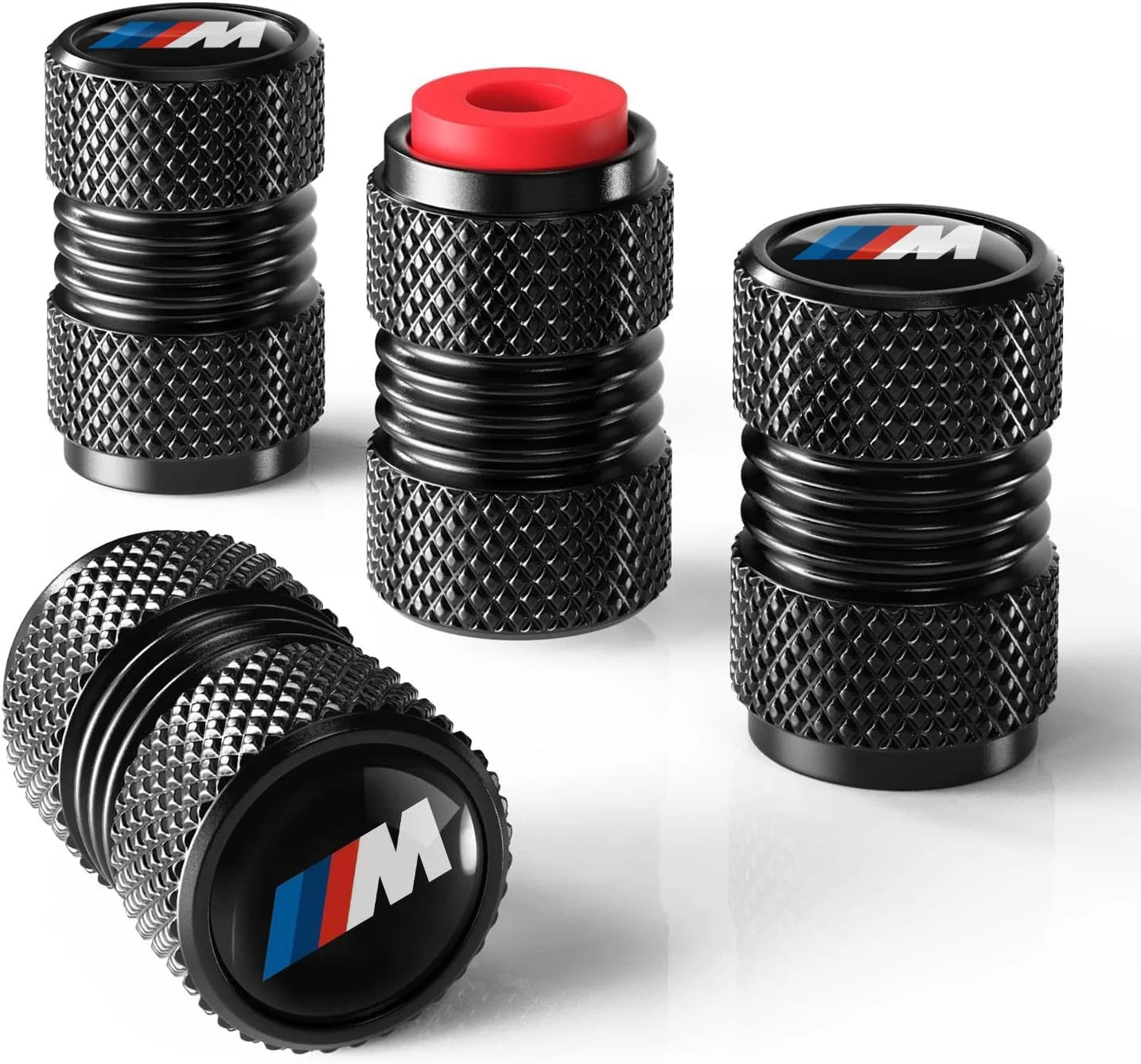 4pcs Tire Valve Stem Caps, Compatible with BMW M Series Stem Cap Universal Car A