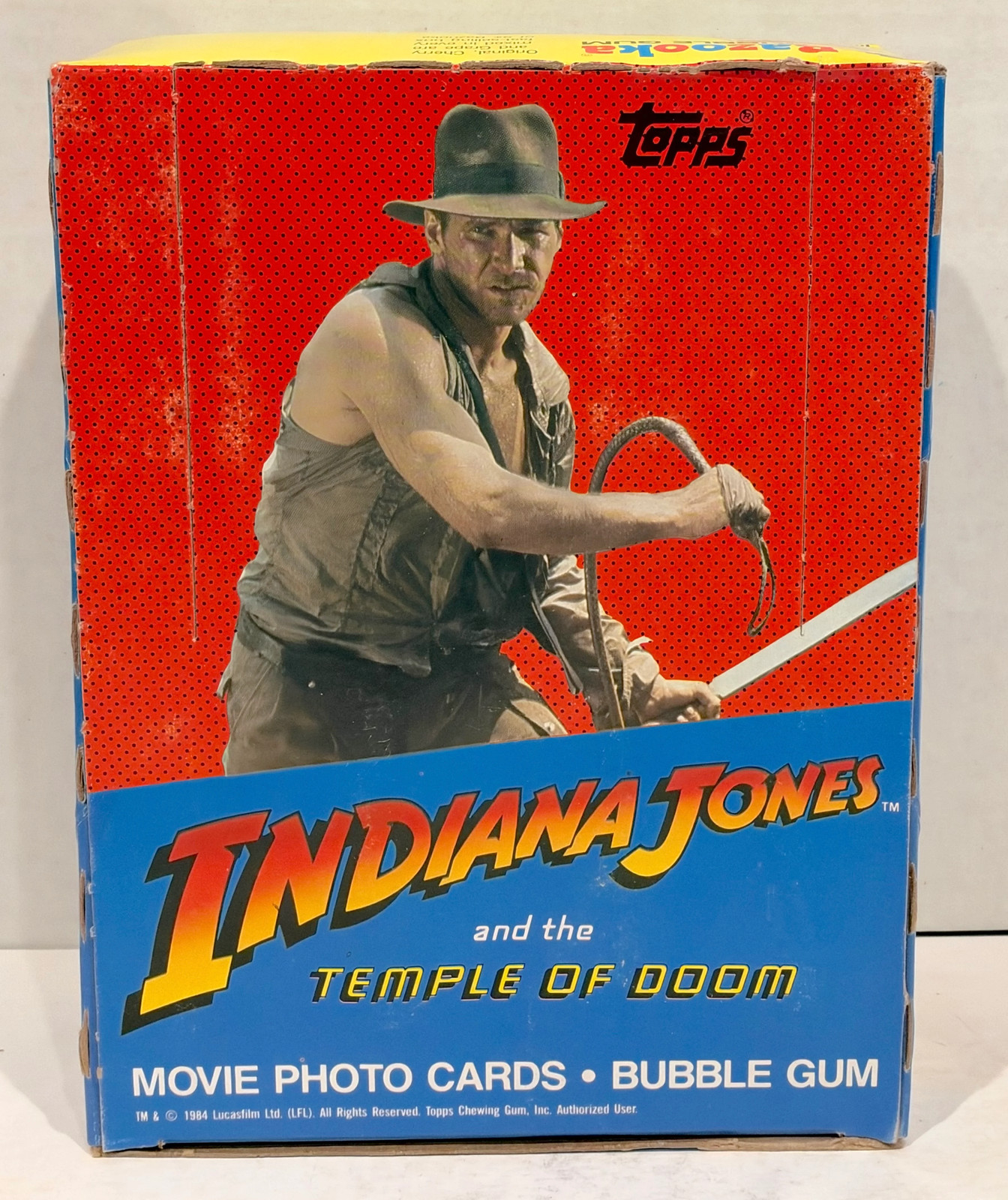 1984 Topps Indiana Jones Temple of Doom Vintage FULL 36 Pack Trading Card Box