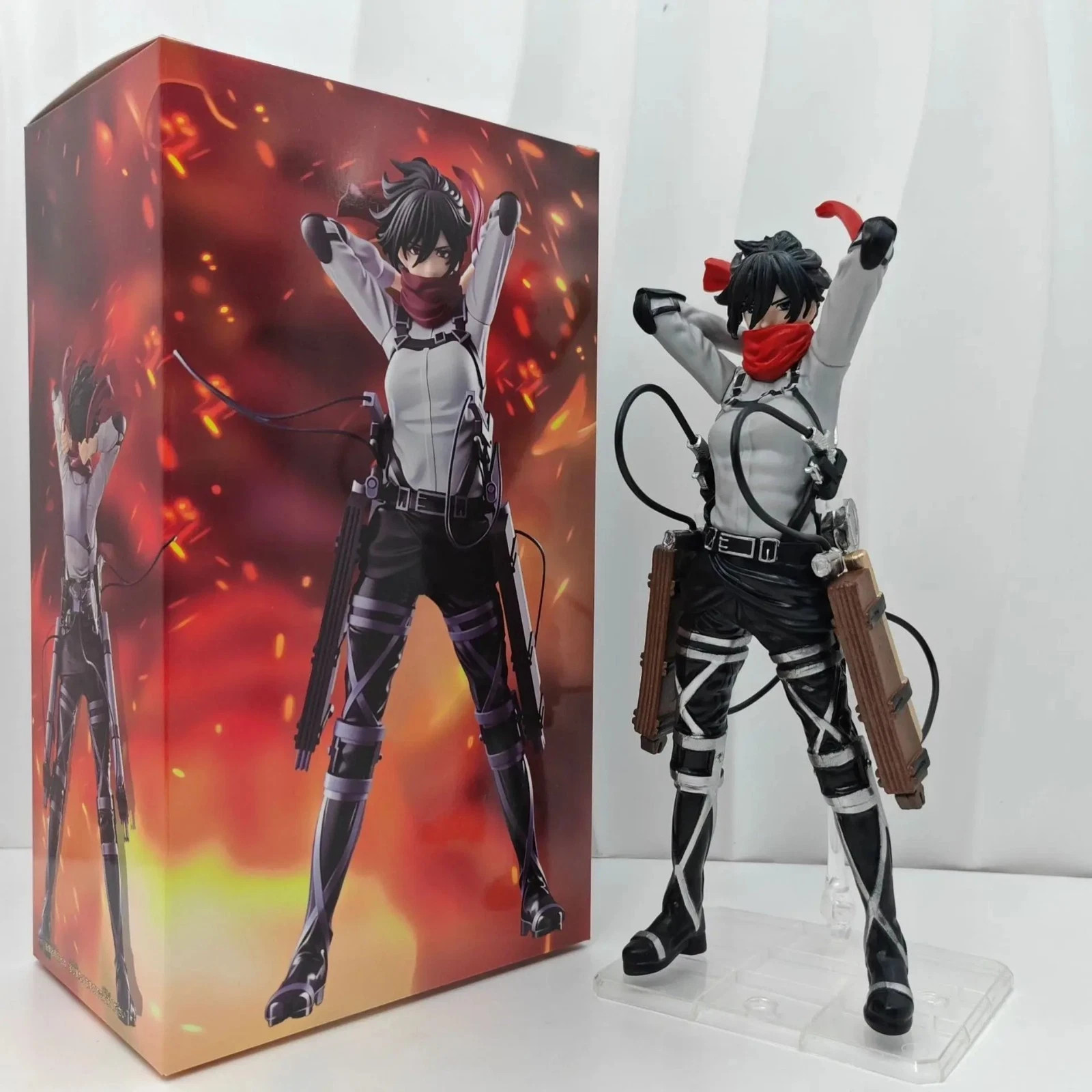 21cm Mikasa Ackerman Attack on Titan Anime Figure Statue Collectible Desk Decor 21cm Mikasa Ackerman Attack on Titan Anime Figure Statue Collectible Desk Decor