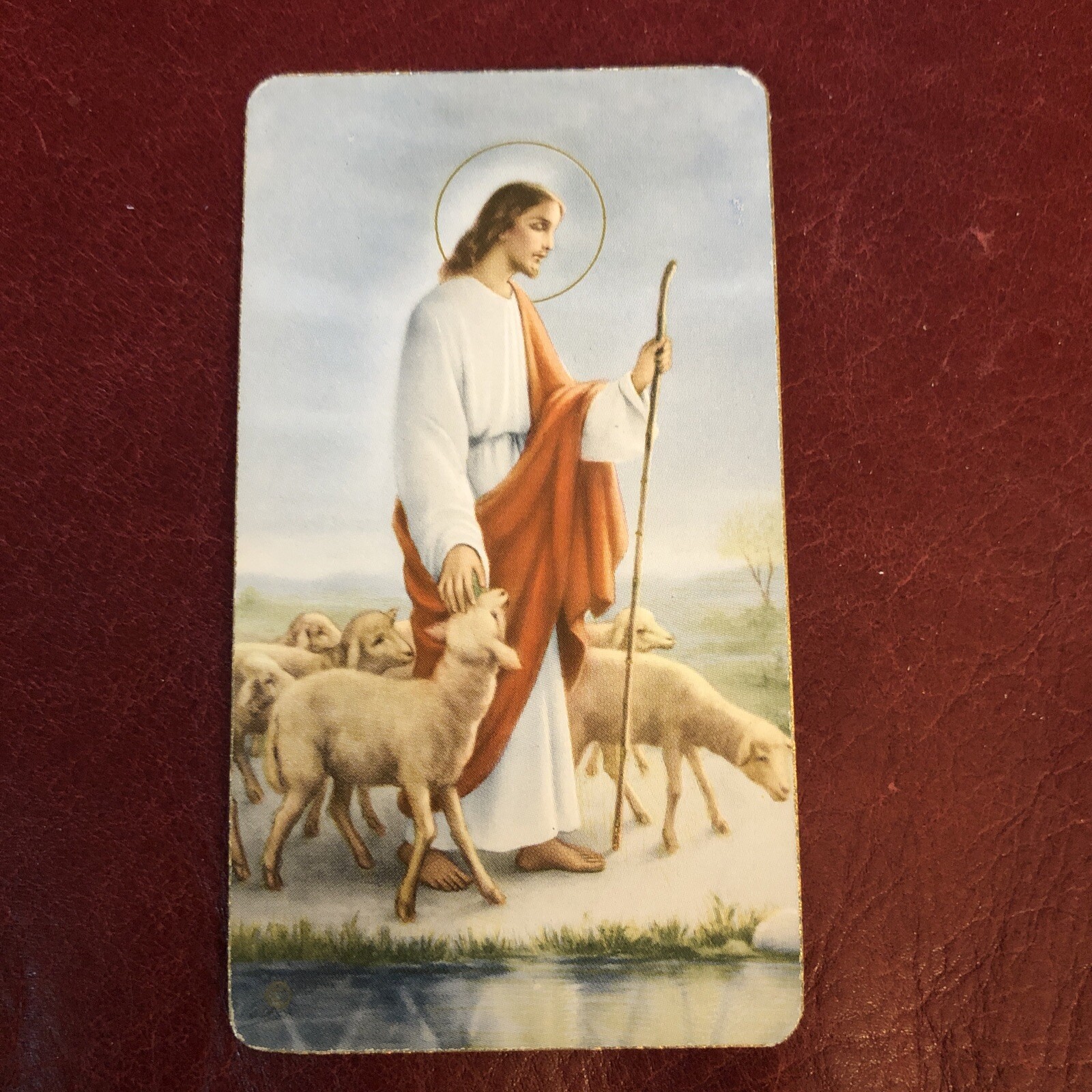 Vintage Catholic Holy Card - Christ The Good Shepherd