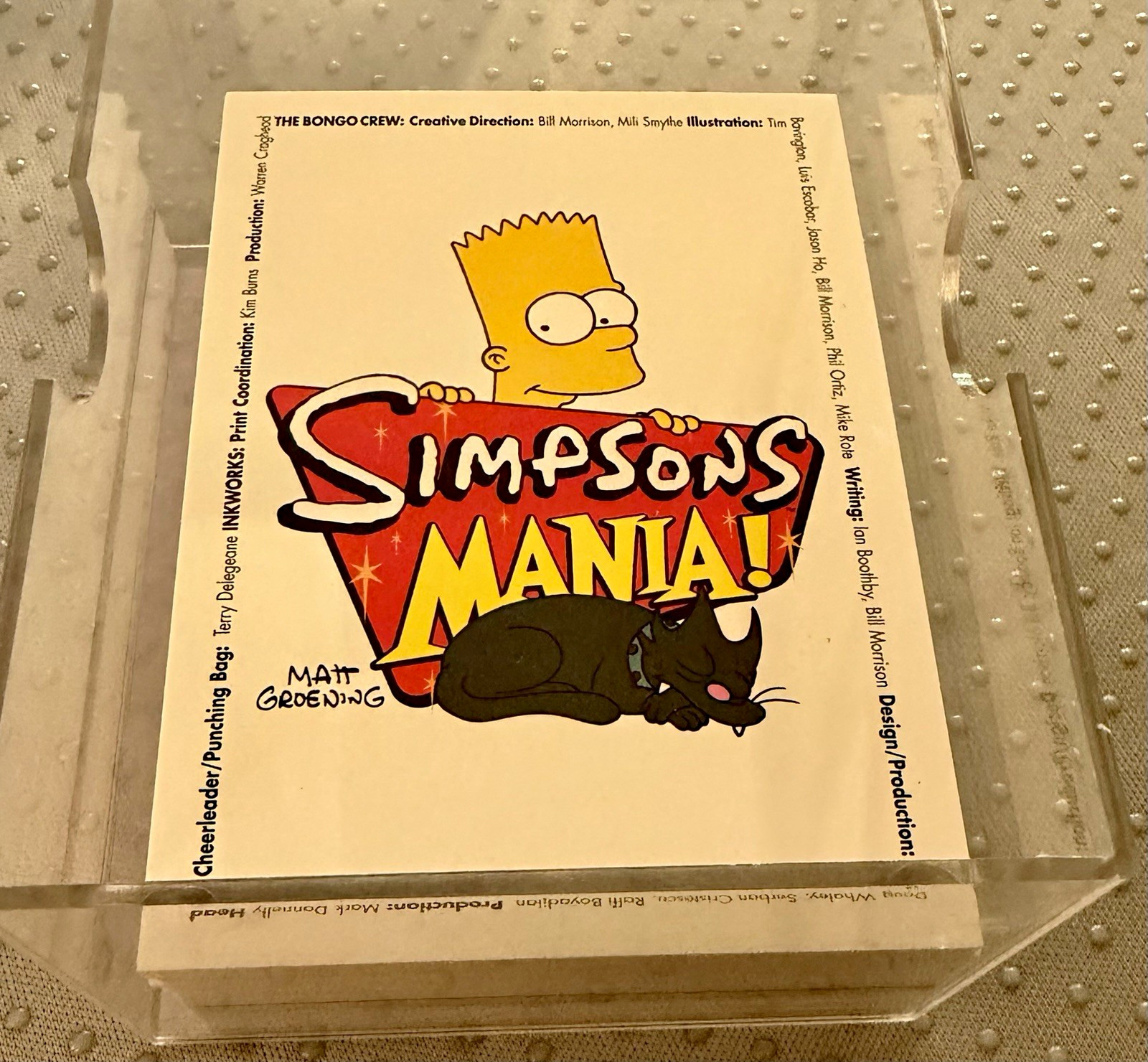 2001 Inkworks Simpsons Mania Trading Card set 2001 Inkworks Simpsons Mania Trading Card set