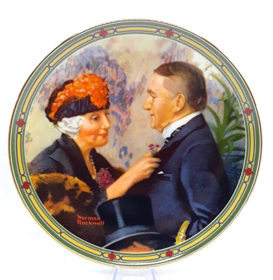 American Dream Series 1987 by Norman Rockwell Love\'s Reward Collectors Plate