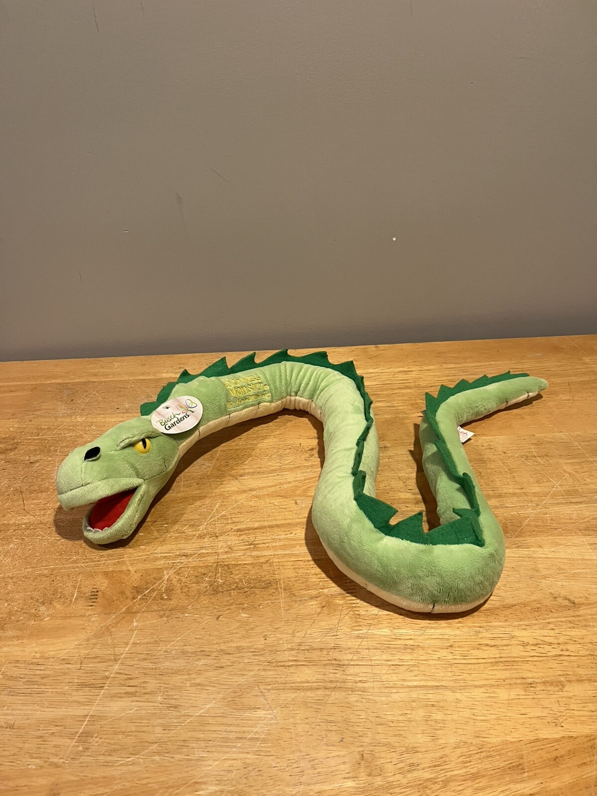Busch Gardens Loch Ness Plush Stuffed Animal 47” With Tags Vintage Busch Gardens Loch Ness Plush Stuffed Animal 47” With Tags Vintage