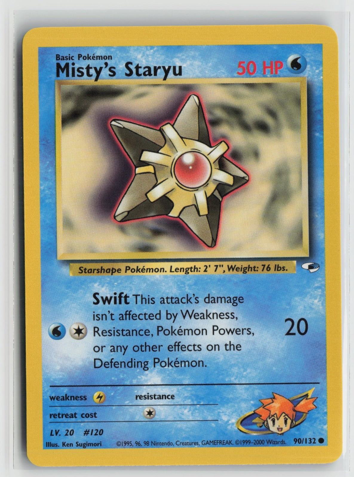 Misty\'s Staryu Common Unlimited G1 090/132 NM