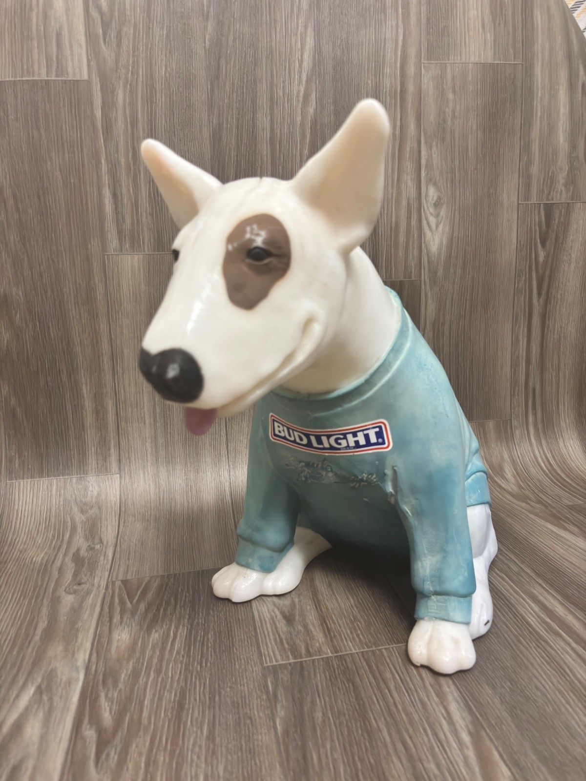 Spuds Mackenzie vintage 1987 Bud Light blow mold “Missing lamp”.