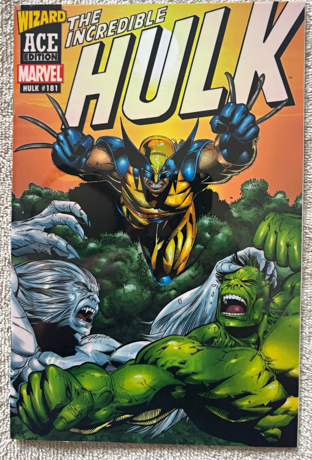 Wizard Ace Edition Marvel Hulk #181 Collector's Edition Variant