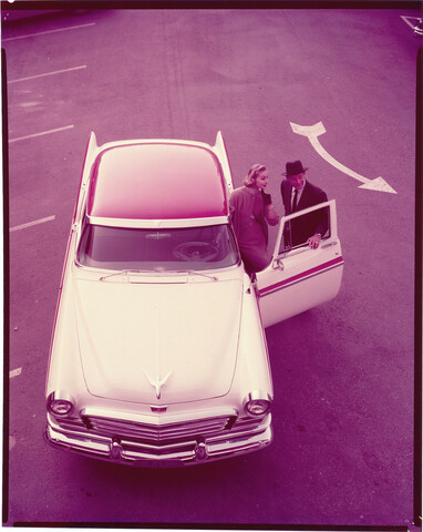 1956 Chrysler automobile Old Car Advertising Promo Photo