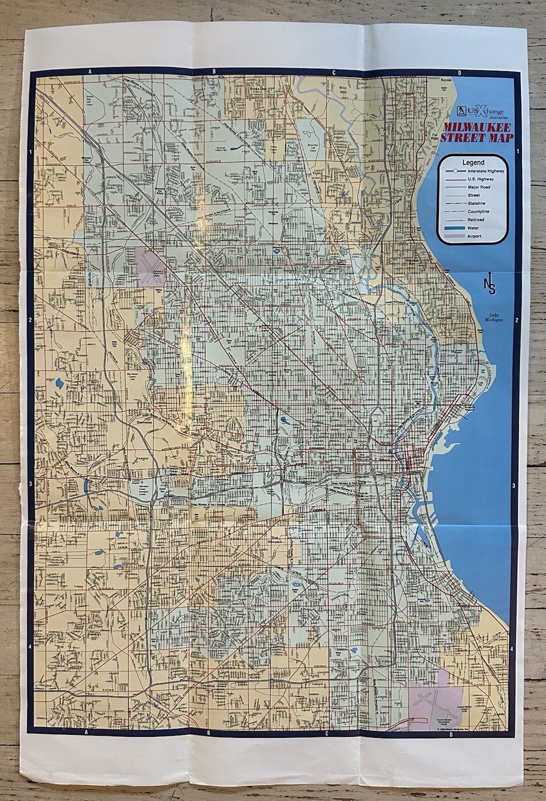 Vintage Milwaukee Street /Waukesha Area Map, Wisconsin (1999, Sheet Map, folded) Vintage Milwaukee Street /Waukesha Area Map, Wisconsin (1999, Sheet Map, folded)