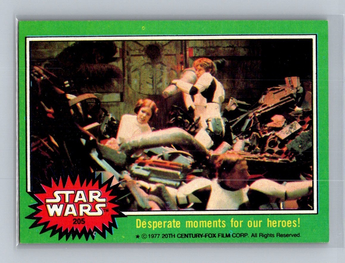 1977 Topps Star Wars - Desperate moments for our heroes #205