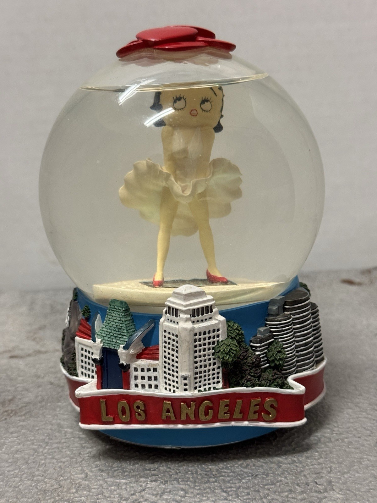 Vintage 2000 KFS Betty Boop Snow Globe California Hollywood Musical Simson Gift Vintage 2000 KFS Betty Boop Snow Globe California Hollywood Musical Simson Gift