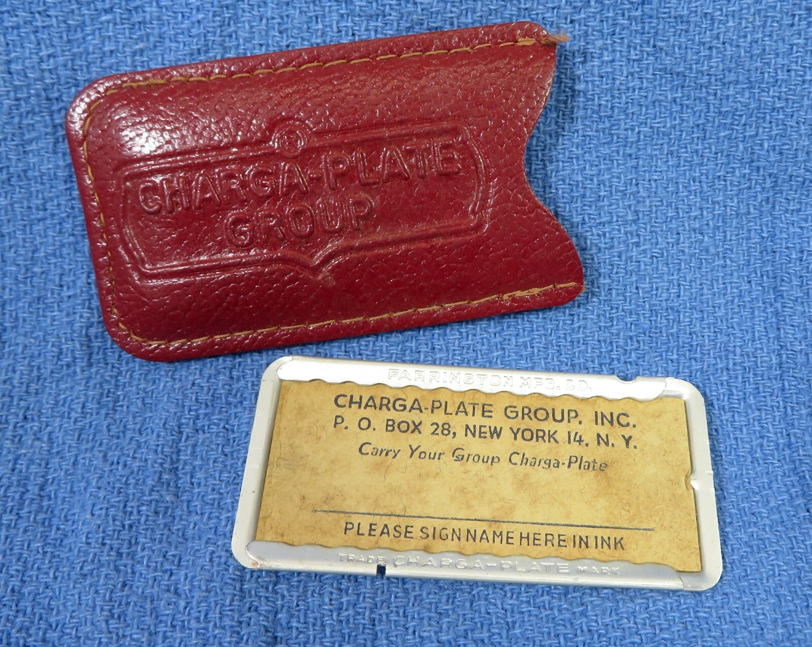 Vintage Charga-Plate Hempstead Long Island NY Store Charge Plate