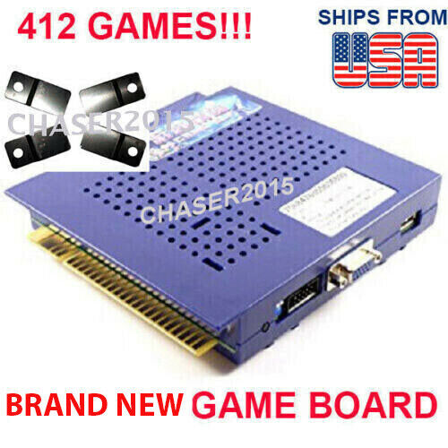 412 in 1 Blue Elf Multi Game PCB Board JAMMA Arcade VGA CGA CRT VERTICAL USA