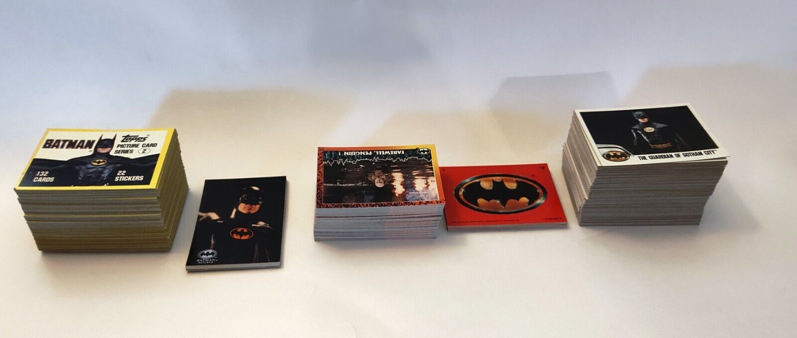 (382 cards)1990's Topps  Batman Trading Cards good to VG Condition