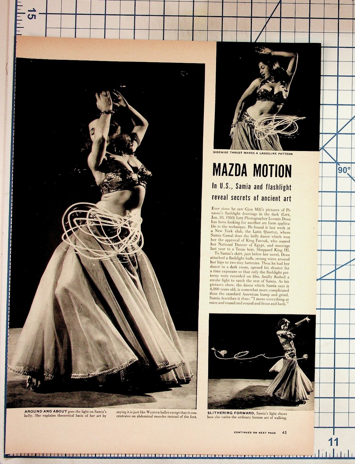 Samia Gamal Belly Dancer 1962 Raytheon TV Ad Vintage Magazine Article