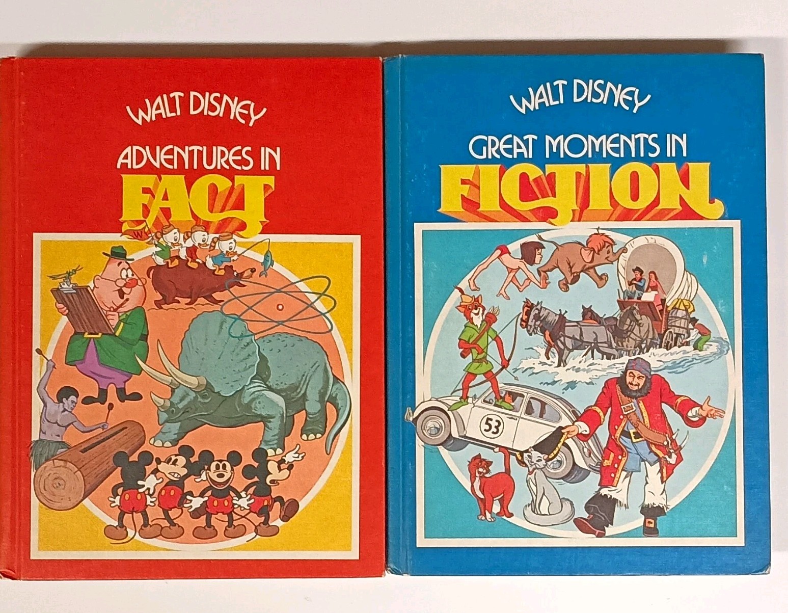 The Walt Disney Parade 1970s HC Lot 2 Adventures Fact & Great Moments Fiction The Walt Disney Parade 1970s HC Lot 2 Adventures Fact & Great Moments Fiction