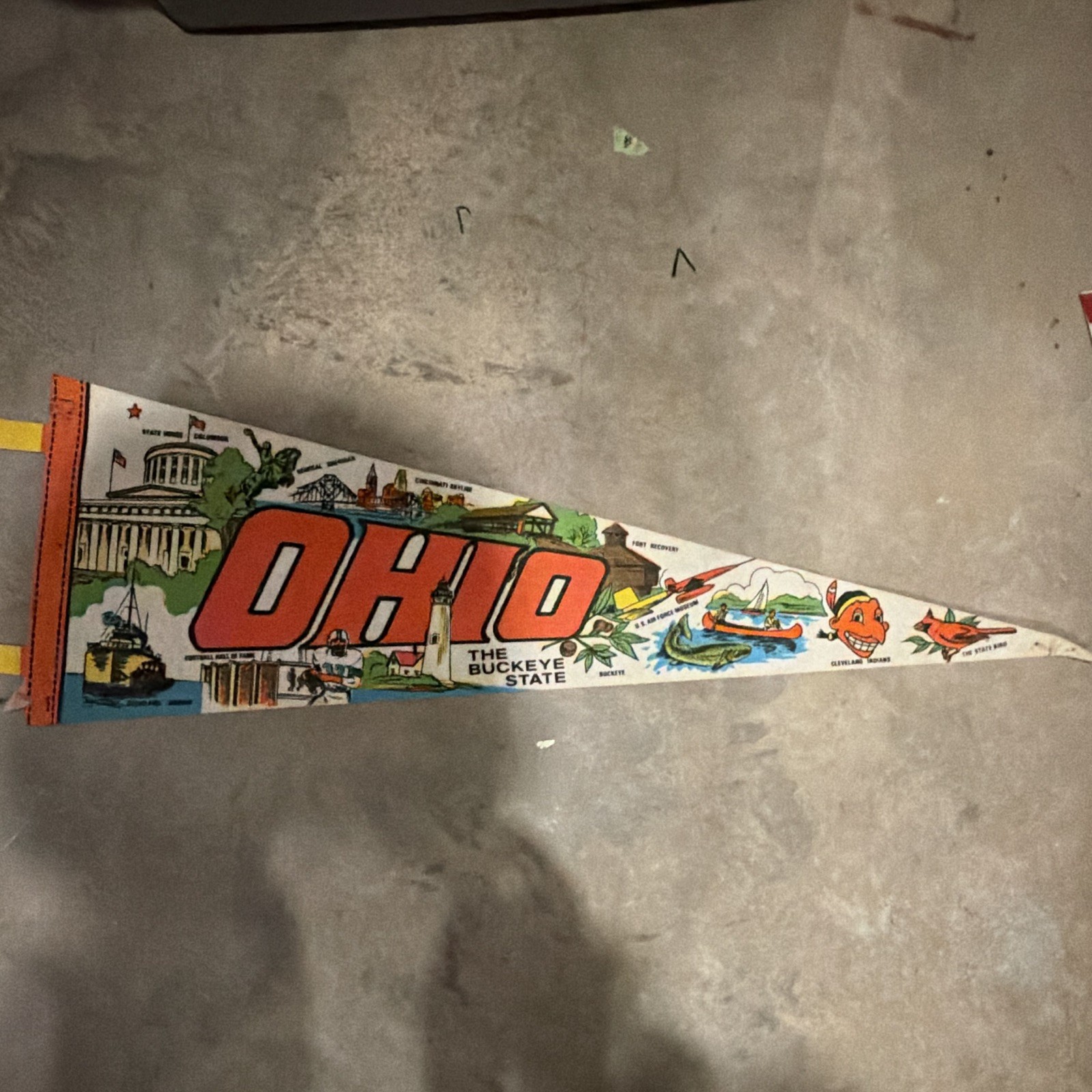 Vintage Felt Ohio O-H-I-O \