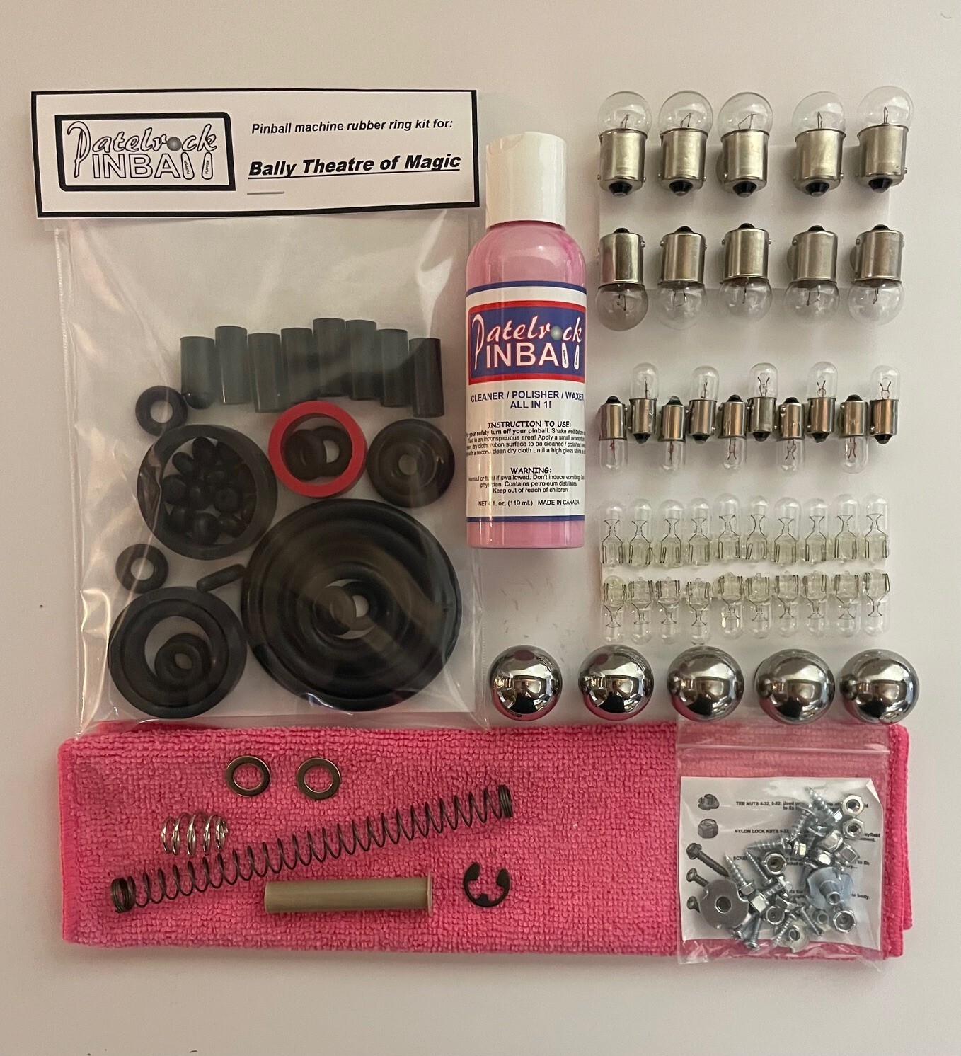 1995 Bally / Midway Theatre of Magic Pinball Machine Maintenance Tune Up Kit TOM