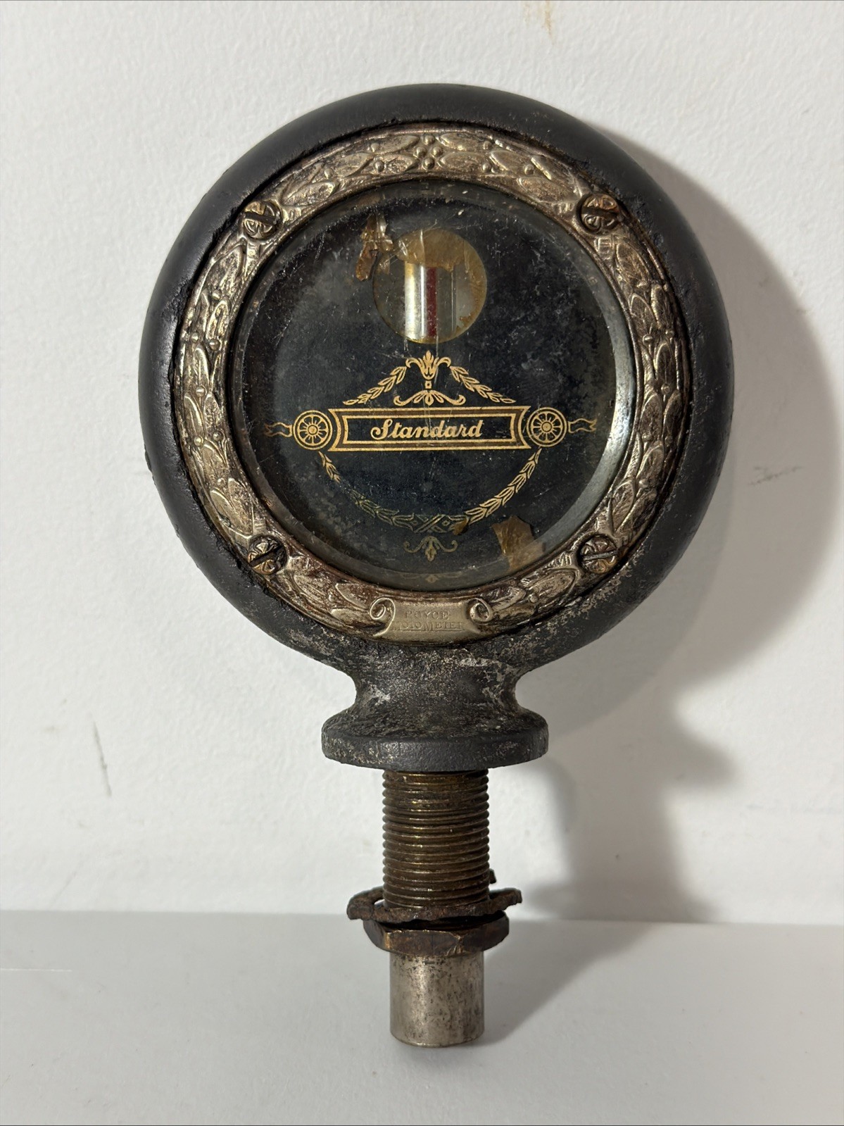 Antique Boyce Standard Motometer Antique Automobile Radiator Cap Decoration