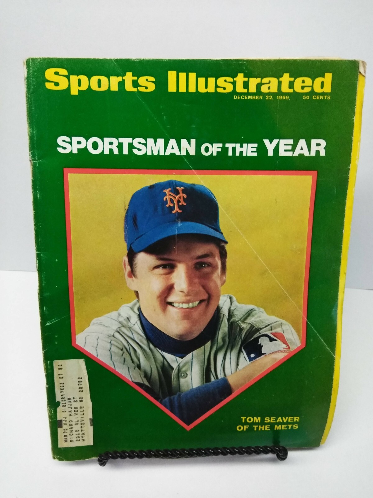Sports Illustrated December 22 1969 Tom Seaver New York Mets Sportsman Of Year