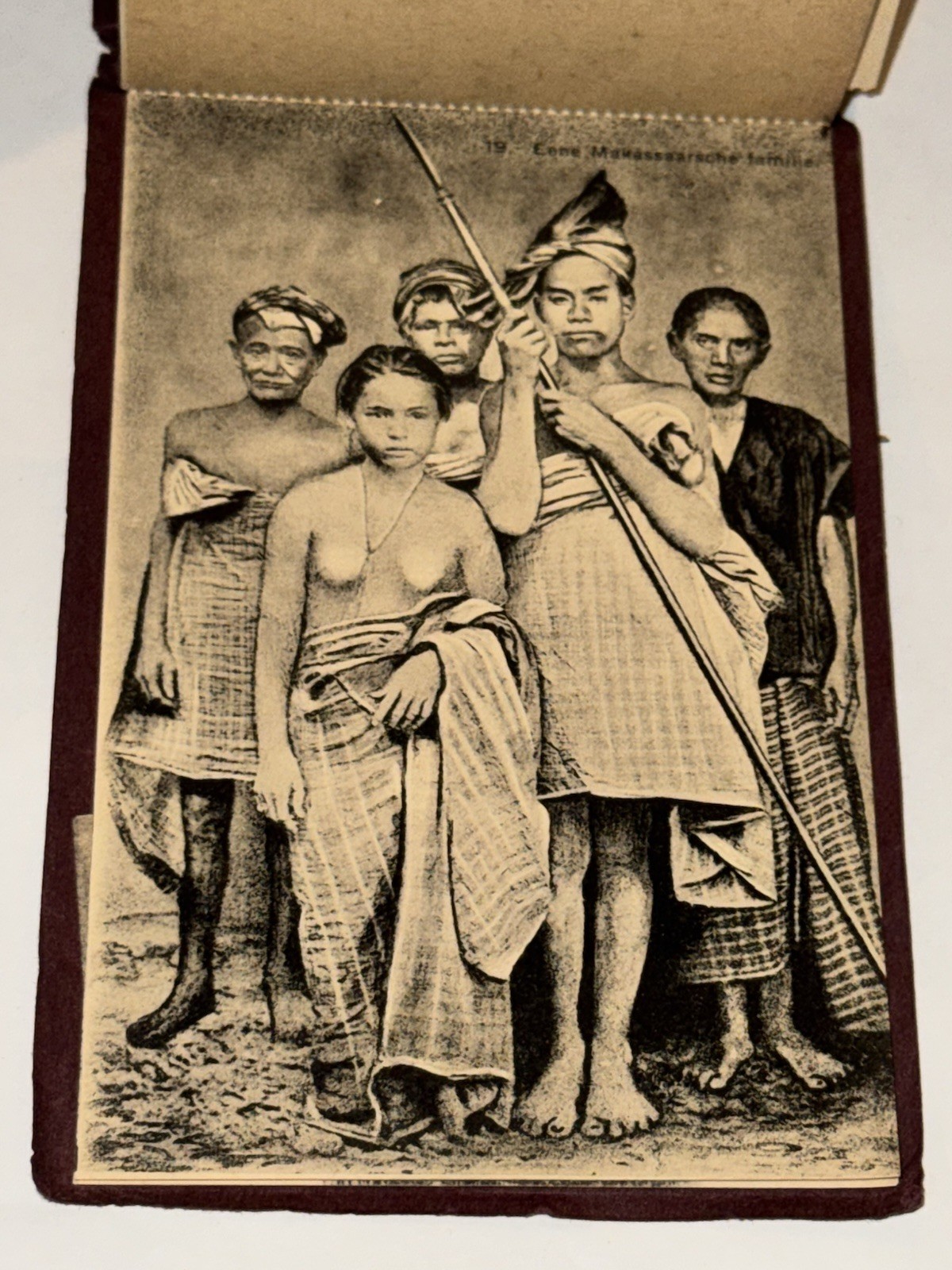 Antique RPPC Historical Dutch Indonesia 20 Photo Postcard Book Makassar Sulawesi