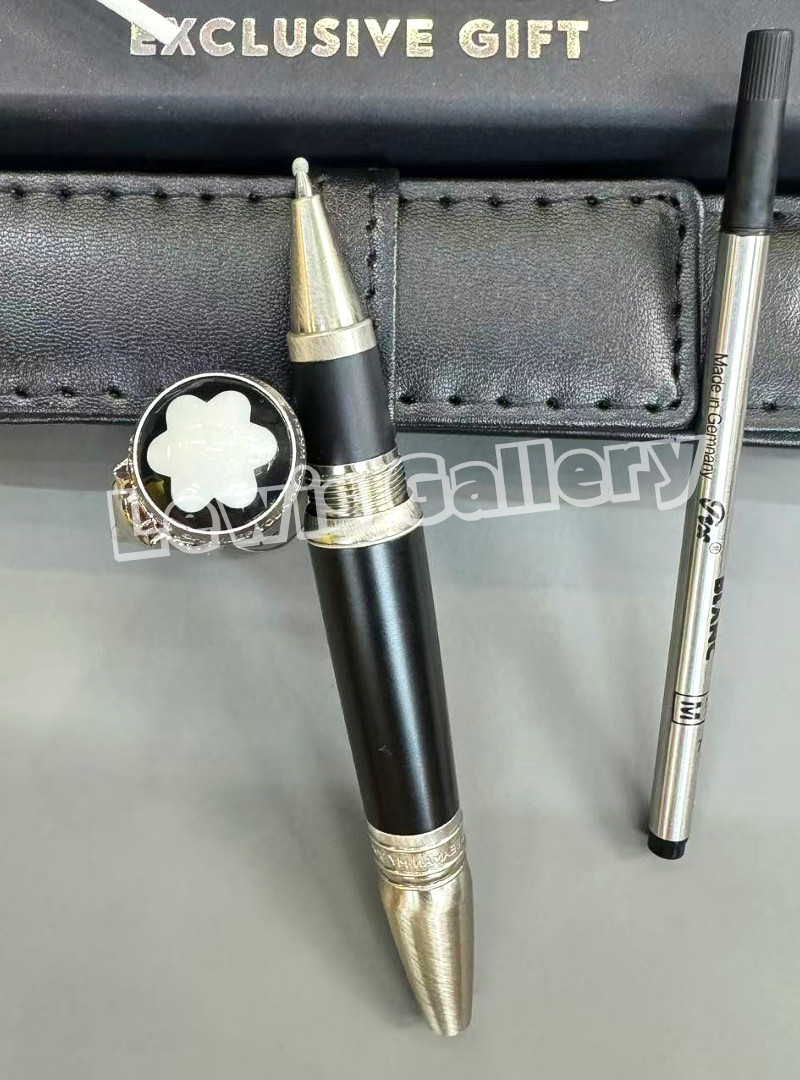 MONTBLANC Wolf Head Rudyard Kipling Black Silver Rollerball Limited Edition
