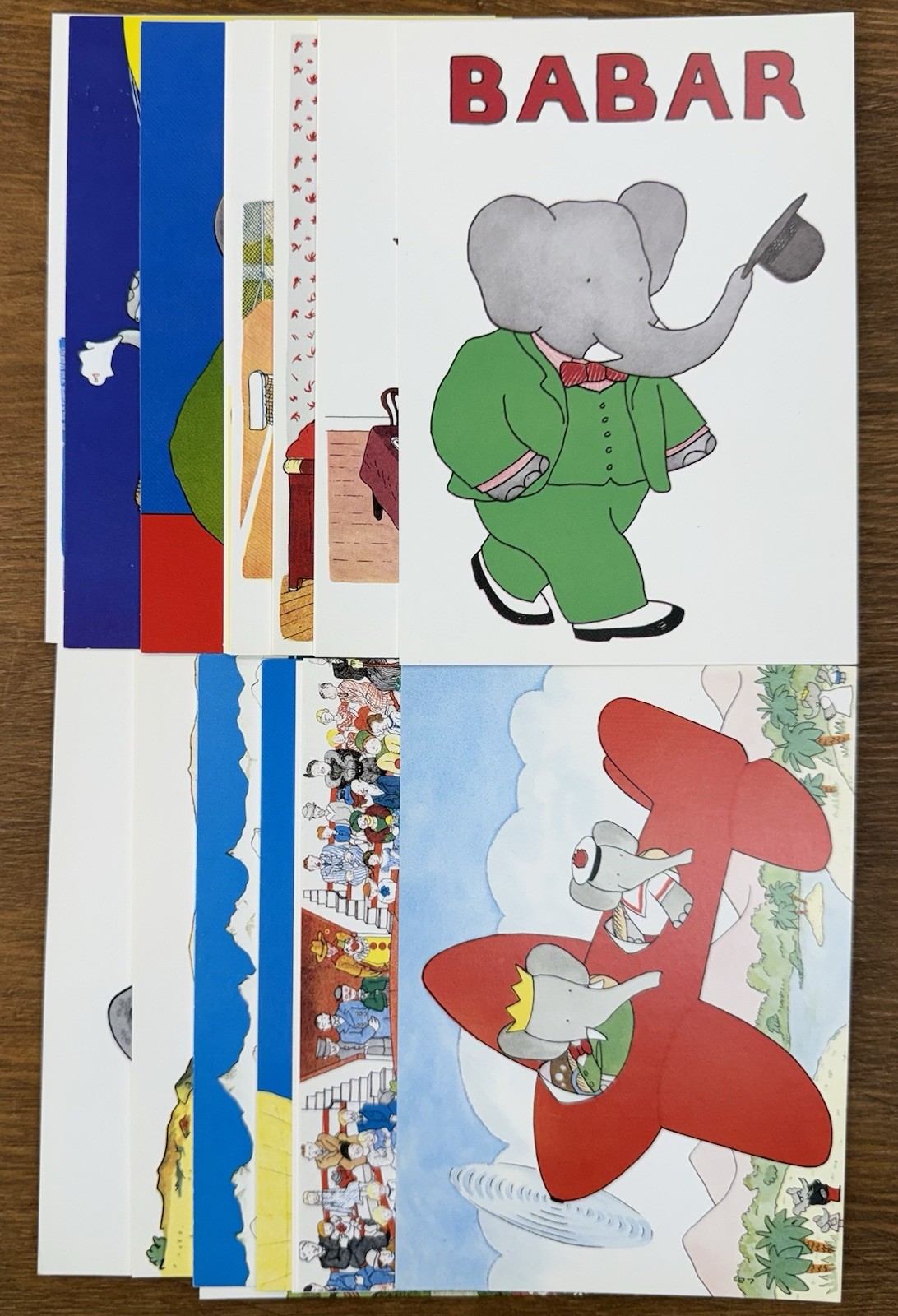 Vintage 1989 BABAR Elephant Postcard Lot Of 20 Printed In Paris France Children