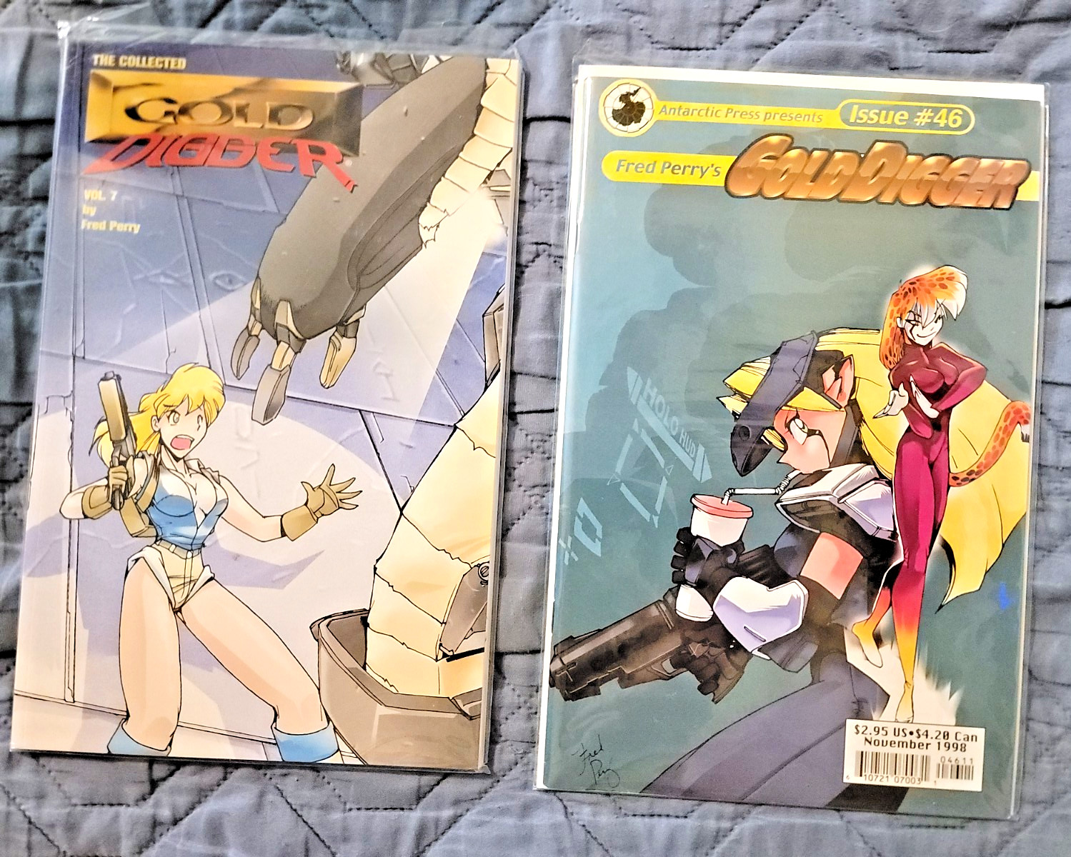 The Collected Gold Digger Vol 7 Trade paperback & issue #46, 1998 Fred Perry