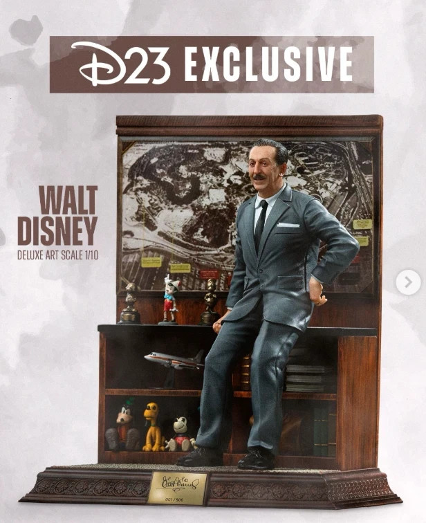 2026 D23 Iron Studios Walt Disney\'s Legacy Deluxe 1:10 Scale Statue /500 IN HAND