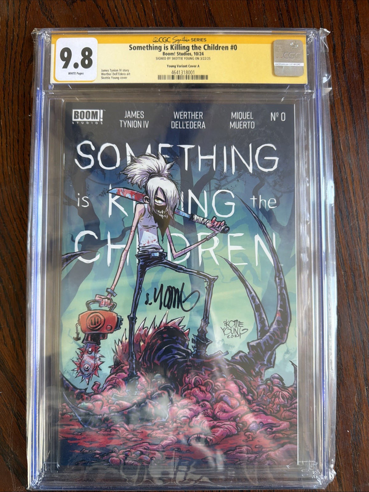 SOMETHING IS KILLING THE CHILDREN #0 Cov A CGC SS 9.8 SIGNED By SKOTTIE YOUNG
