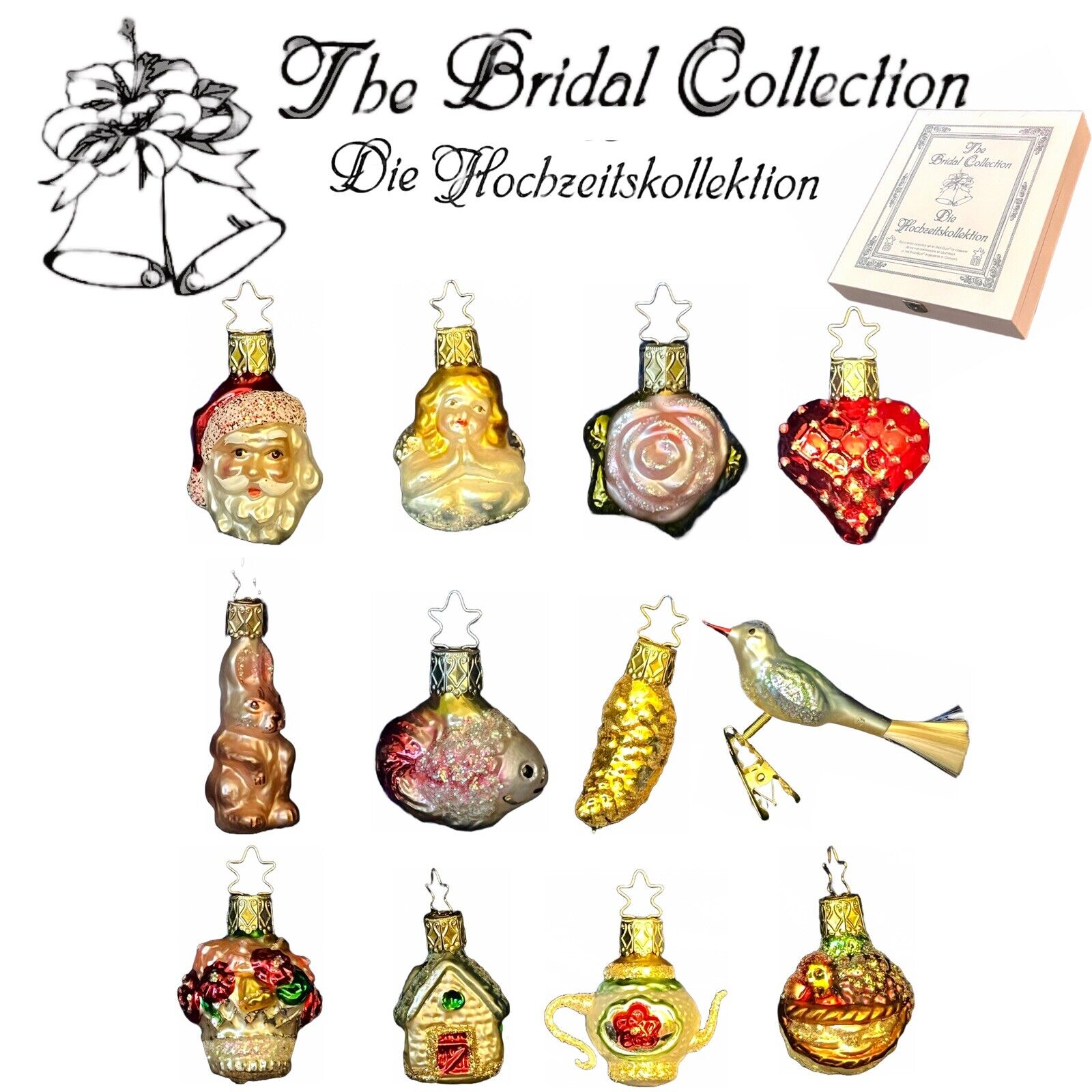 INGE-GLAS • The Bridal Collection • Christmas Ornaments • Wedding • Germany